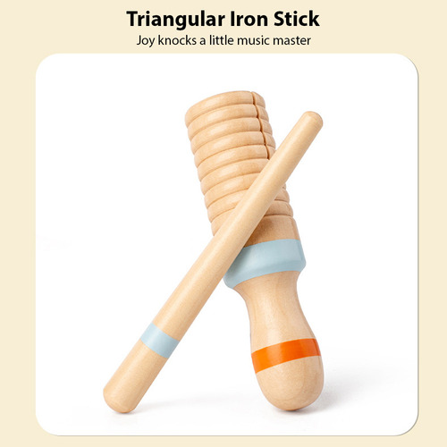 Juego De Instrumentos Musicales De Madera De 7 Piezas De Per