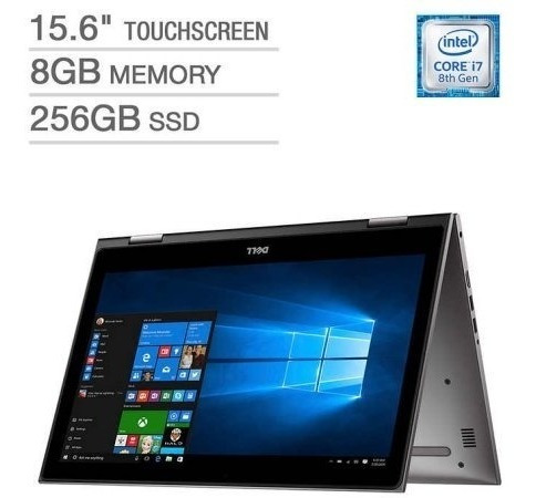 Ultrabook Dell 2en1 Notebook I7 8ºgen Quad 8gb Ssd256 15,6