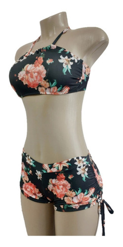 Imagem 6 de 8 de Biquíni Com Top - Shortinho Sunkini E Top Cropped