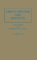 Libro Urban Shelter And Services : Public Policies And Ma...