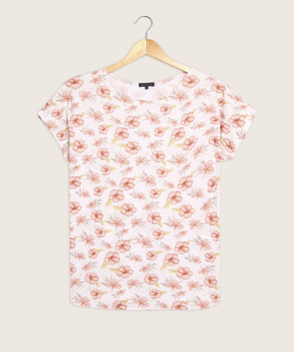 Camiseta Mujer Patprimo Naranja Algodón M/c 30093040-2536