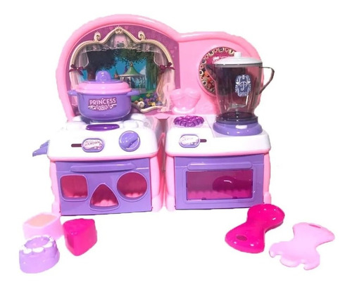 Cocina Princesas Disney Multifuncion Y Licuadora Ditoys 2118