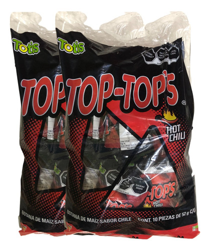 Top-tops Totopos Totis Chile 70 Pz 52 G C/u 3.64 Kg