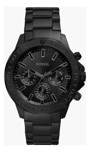 Reloj Fossil Para Caballero Bq2587 Color De La Correa Negro