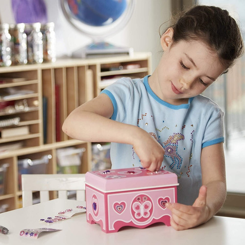 Imagen 2 de 4 de Joyero De Madera Para Decorar Melissa And Doug Original