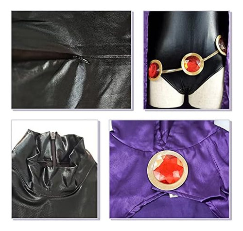 Cafele Cuervo Cosplay Capa Capa Con Capucha Disfraz Red Gem