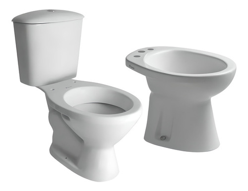 Imagen 2 de 6 de Juego Ferrum Mayo Inodoro Mochila Bidet 3 Ag Tapa Plasti Cta