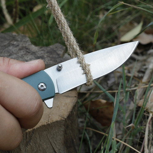 Navaja Cuchillo Ozark Trail 6971 Con Clip Verde Claro