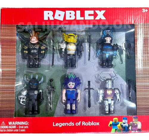 Set Muñecos Roblox X6 Caja Personajes Con Accesorios 