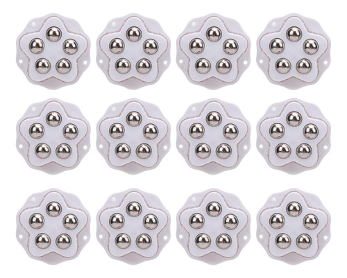 Ruedas Giratorias Resistentes, 12 Piezas, Autoadhesivas