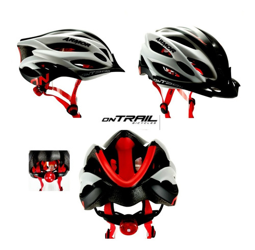Casco de ciclismo, enduro On Trail Armor rojo M
