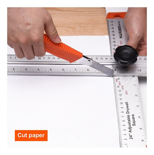 Escuadra T Regulable Falsa Aluminio 24 Pulgadas 60cm Harden