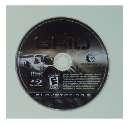 Grid Original Para Playstation 3 - Somente Mídia (Usado)