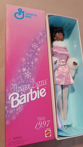 Muñeca Barbie Winter Dazzle 1997 Aa Afroamericana (Usado)