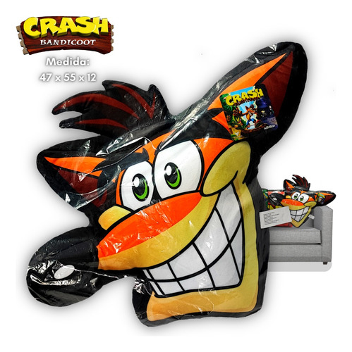 Cojín Almohada Crash Bandicoot - Playstation Sony