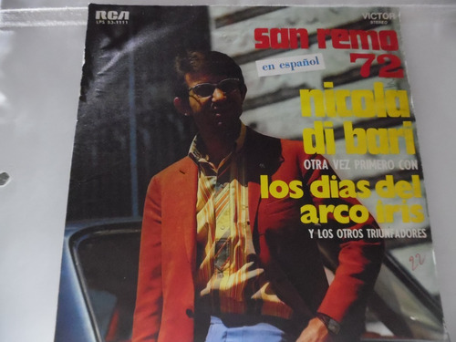 Nicola Di Bari  San Remo 72 En Español - Vinilo. Lp