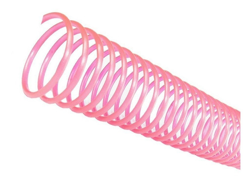 Espiral Para Encadernação Rosa 50 Mm Para 450 Folhas 12un