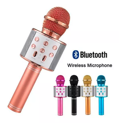 Microfono Parlante Karaoke Ws-858 Inalambrico Bluetooth