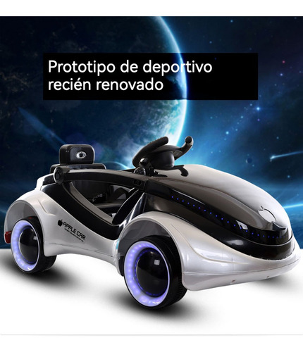 Carro Eléctrico Montable Para Niños, Montable Electrico Con Control Remoto Rojo, Control App Del Teléfono Móvil, Música, Luces Led