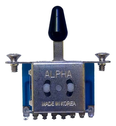 Chave Seletora Guitarra Strato 5 Posições Alpha Knob Preto