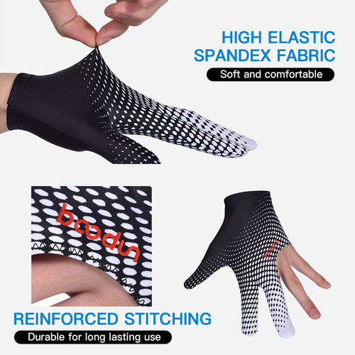 Guante Mittens Cue, Transpirable, Para Jugar Al Billar Izqui