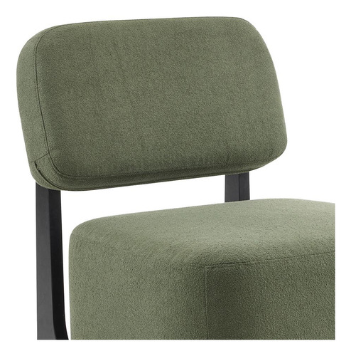 Poltrona Molise Bouclé Rivatti Cor Verde oliva