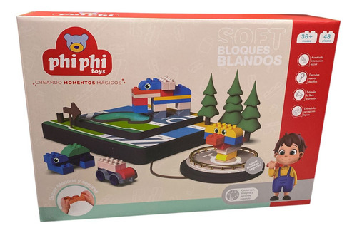 Juego De Bloques Blandos Phiphi Toys Set Didáctico Infantil Para Construir, Súper Seguro Y Divertido, Ideal Para Estimular La Creatividad Y La Imaginación