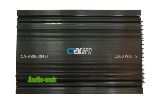 Imagen 1 de 6 de Amplificador Carbon Audio 4 Canales Clase Ab 1200 Watts