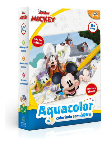Pintura Mágica Mickey Aquacolor Colorindo Com Agua