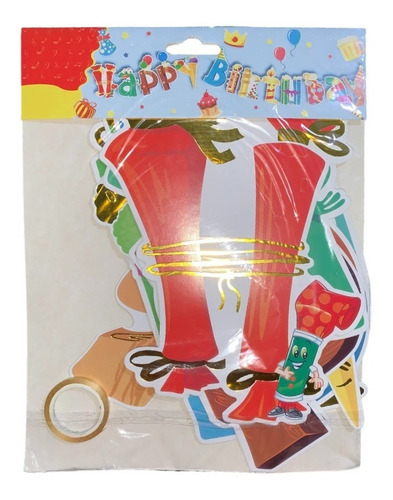 3 Banderin Feliz Cumpleaños Letrero Fiesta Banner Mayoreo