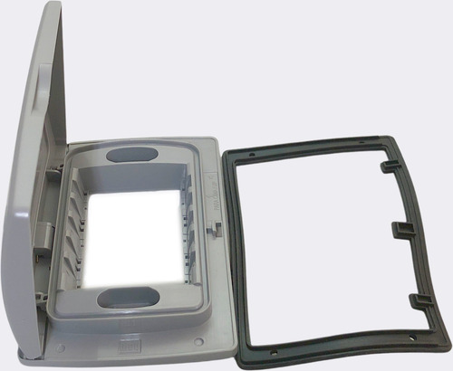 Tomada 2p+t 20a Weg Composé Cinza Uso Externo C/tampa Ip-54
