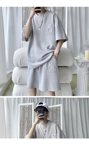 Conjunto De Verano De Traje De Manga Corta De Estilo Coreano