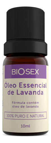 Óleo Essencial Puro P/ Difusor Ou Massagem Com Fragrancia De Lavanda Biosex - 10 Ml