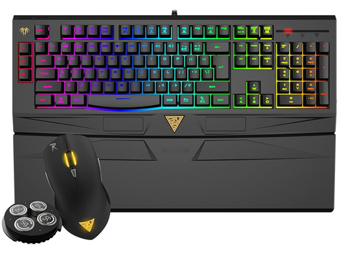 Tec + Mouse Gamdias Ares 7 Colores Combo 01