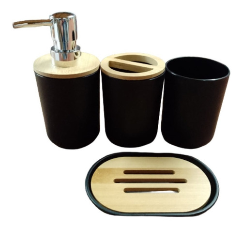 Set Accesorios De Baño Porta Cepillo Vaso Jabonera Dispenser