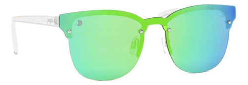 Jacqmi Gafas De Sol Lentes Espejadas Verdes Patas Transparen