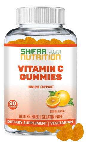 Shifaa Nutrition Gomitas Veganas De Vitamina C | 90 Gomitas,