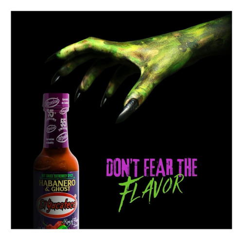 Salsa Picante De Chile Habanero Y Ghost El Yucateco 120 Ml.