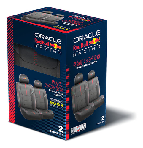 Set Fundas De Asientos Universal Red Bull Racing 2 Asientos