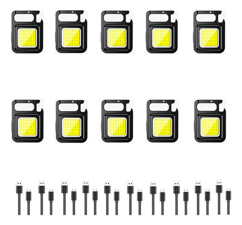 Ff 10 Piezas Linterna Lampara Recargable Led De Lampara