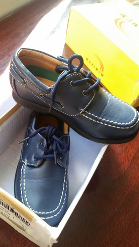 Oportunidad Zapato Niño Náutico T29 Azul Impecables 