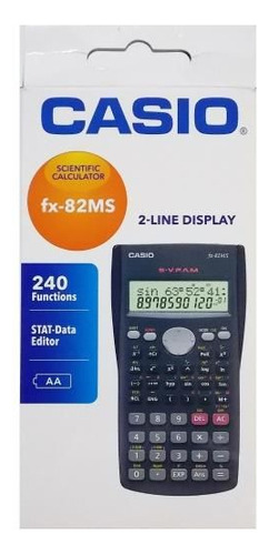 Calculadora científica Casio FX-82ms con 240 funciones y nota