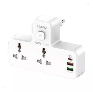 Tomacorriente Con Puertos Usb Para Smartphone - Ldnio 20w