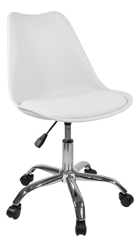 Imagen 1 de 7 de Silla Tulip Con Ruedas Comedor Escritorio Asiento Regulable