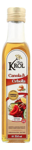 Aceite De Canola & Cebolla Krol Virgen 250ml Pack X6