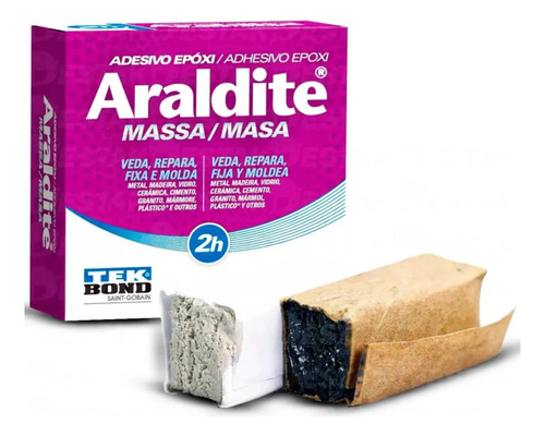 Epóxi Araldite Massa 100g Tekbond / 2 Unidades 50g