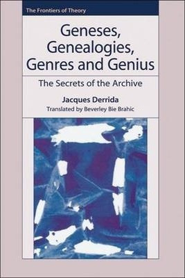 Geneses, Genealogies, Genres And Genius : The Sec (hardback)