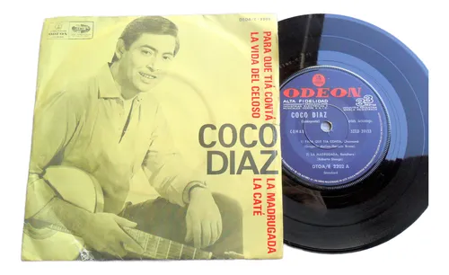 Coco Diaz Con Acompañamiento ( Chámame) 4 Temas * Simple Vg+ (Usado)