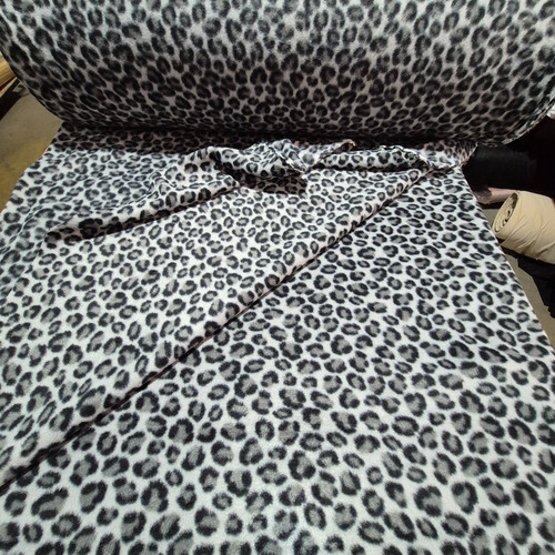 Tela Por Metro Polar Estampado Animal Print X 20m Gris