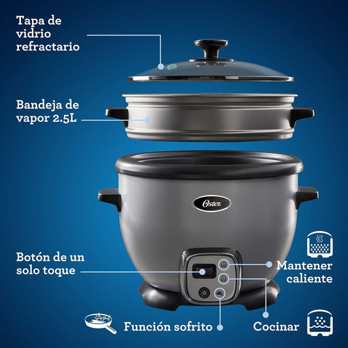 Arrocera Multiusos Oster Ckstrc7030s Con Función Sofrito